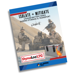 DynaLoc LTC dvp thumbnail Cover of the U.S. Chemical Storage DynaLoc LTC lithium transport container brochure and specs