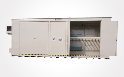 IBC Tote Storage Rack - 2 Tiers - 2 IBC Capacity - Steel Construction -  Compliant Sump