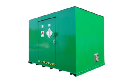 Pre-engineered turf chemical locker